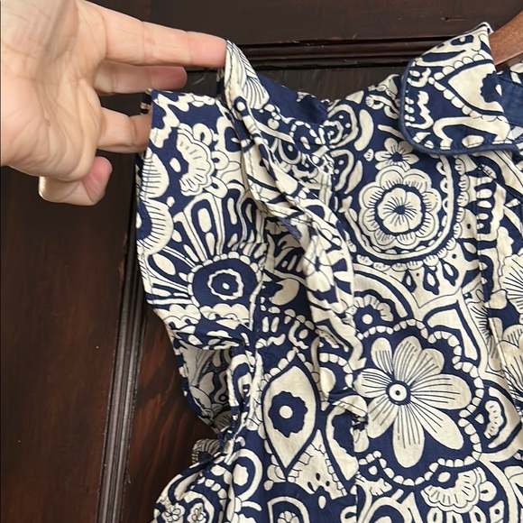 Umgee Black and White Midi Sundress with Flutter Sleeves - Picture 5 of 8